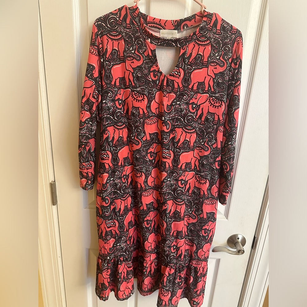 Simply Southern Elephant Print Dress with Pockets